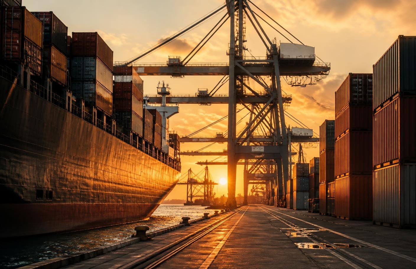 Container terminal used for apparel export shipment coordination